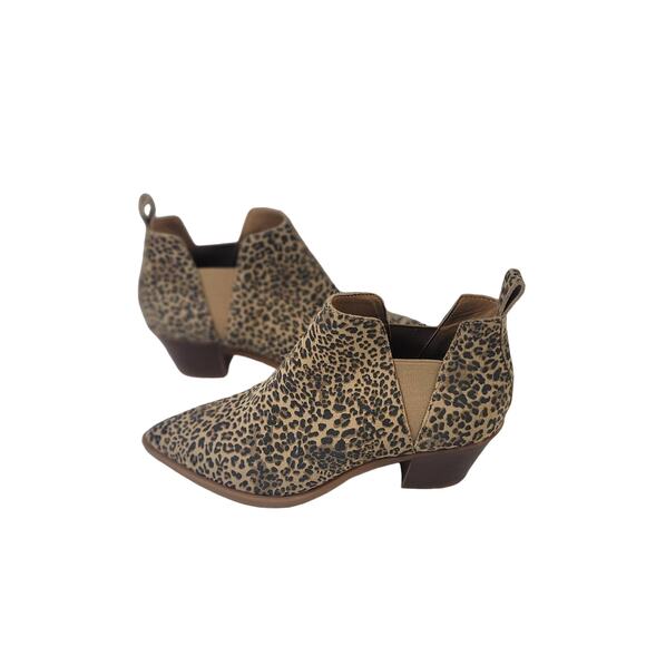 Dolce Vita Samy Leather Leopard  Print Ankle Boots SZ 8.5 - Picture 7 of 11